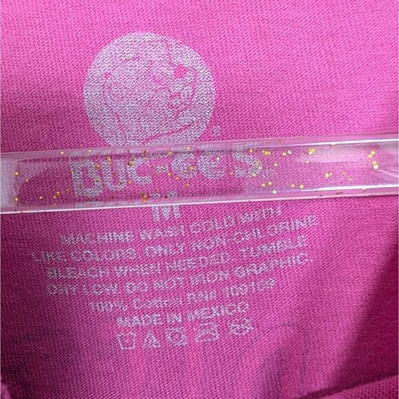 Buc-ees Graphic Tee Womens Size Medium Pink Easily Distracted By Dogs Cotton - Picture 5 of 10